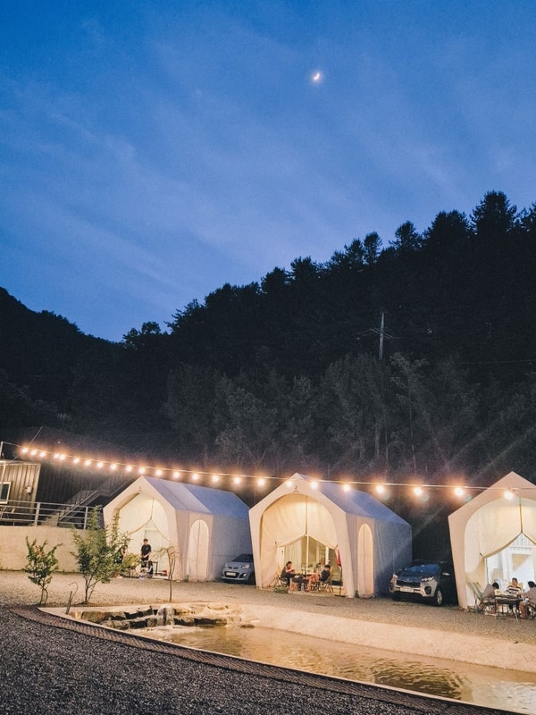 가평 글램핑 대중교통 뚜벅이여행 하늘숲빌리지글램핑 내돈내산