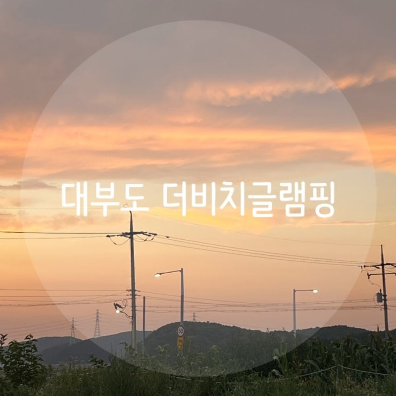 더비치글램핑대부도 1박2일 글램핑~(+ 대부도 고양이 카페...