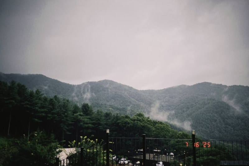 폭우가 .. (포천 스푼 글램핑 카라반 S1 스카이뷰)