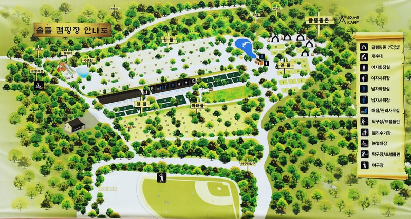 솔뜰 캠핑장 배치도 1