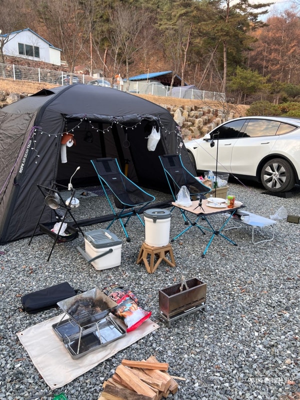 홍천 소구니캠핑장 B-10사이트 2025년 처음이자 마지막 캠