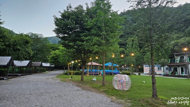 춘천캠핑월드 - 여름엔 타프존