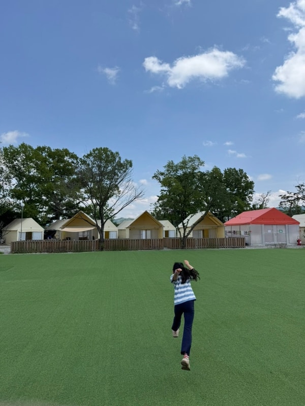 60번째⛺️ 아산 재리캠핑(에어컨有, 반려동물가능, 에어바운스)