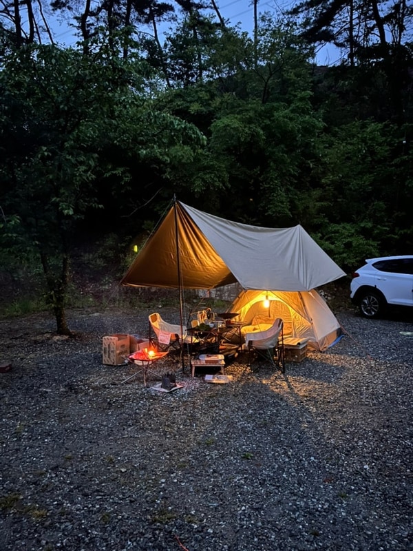 [캠핑] 괴산 캠핑장 모래재캠핑장 / 청주 근교 캠핑장 추천
