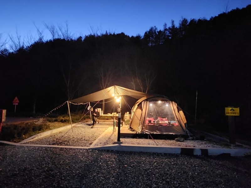 태백고원자연휴양림야영장