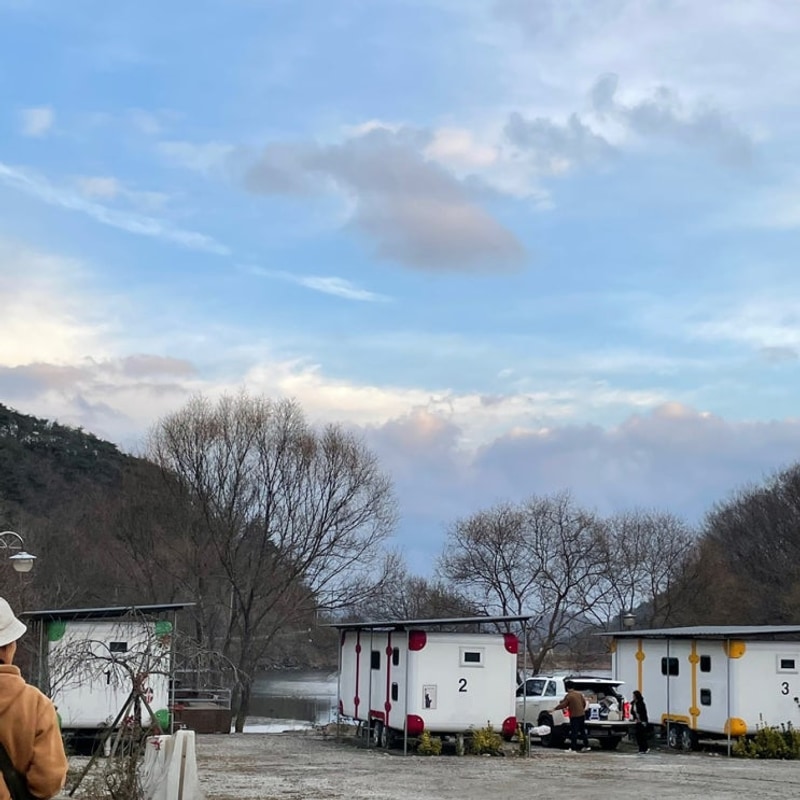 크리스마스에는 임실 방길낚시 캠핑장에서 보내기