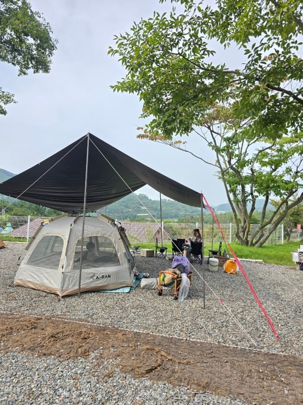 우리의 첫 캠핑 전북 부안 노을숲캠핑장