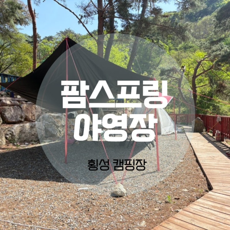 횡성 캠핑장 팜스프링 야영장 빨강6 사이트 방문기