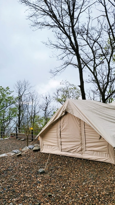 경북 - 불정역 폐역, 문경 단산 숲속 캠핑장
