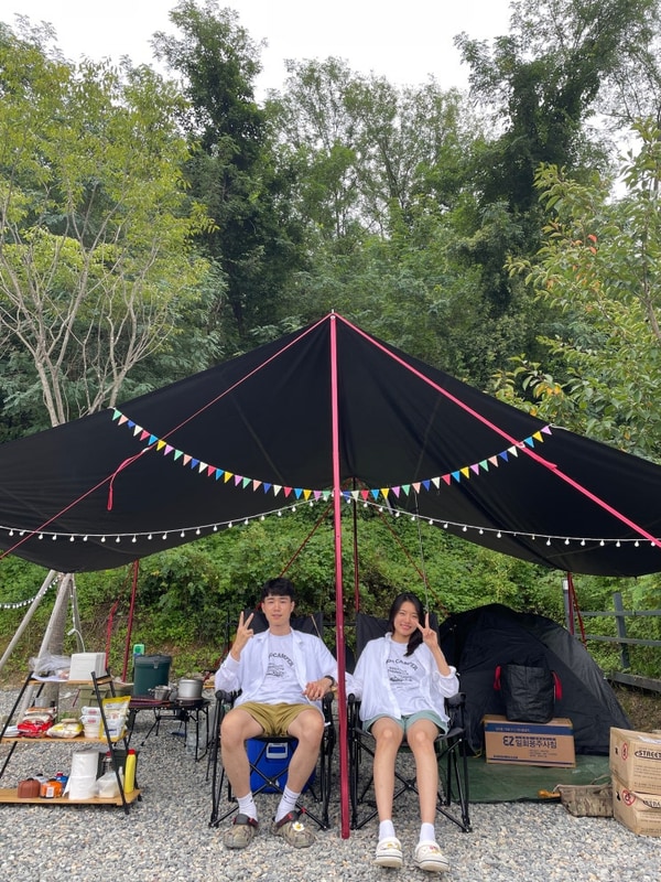 [현] 대구 근교 뷰 좋고 조용한 군위 캠핑장 '동산오토캠핑장'