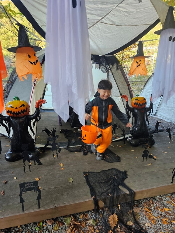 가평 첫 캠핑(핼러윈) - 꿀잠 보장 캠핑! 네스트 캠핑