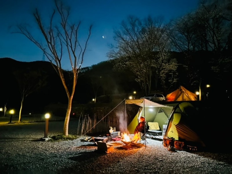 스노우라인캠핑빌리지 평일 커플캠핑 예산시장 2025.04.08~09