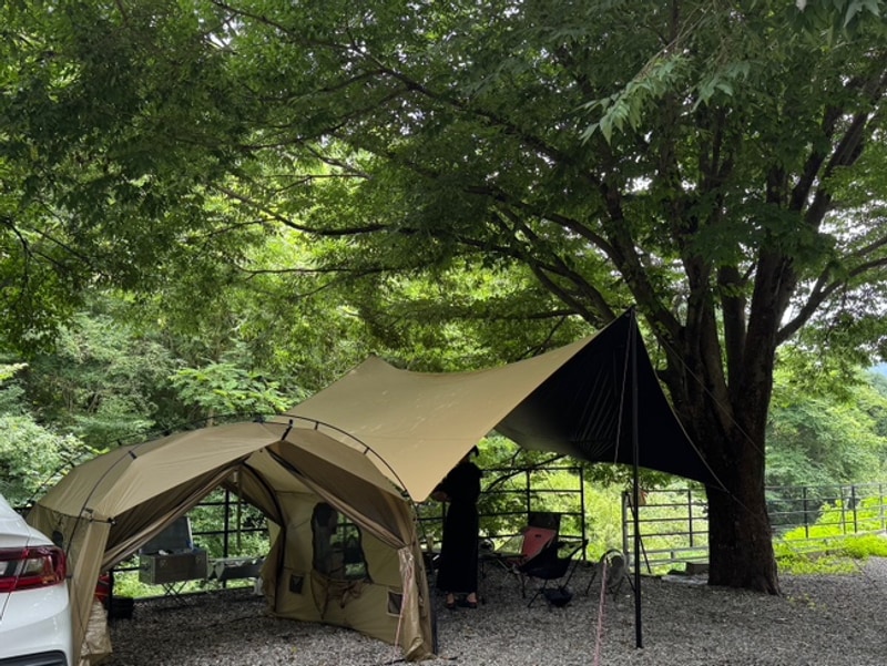 7월 가평 캠프1975 캠핑장 c4후기(편의동,계곡,캠핑음식)