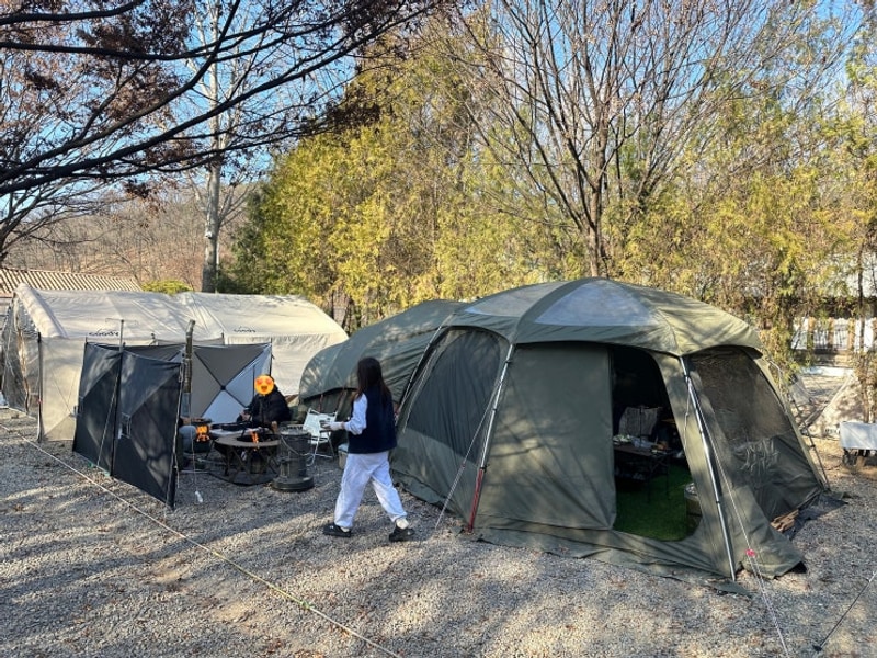 경기도 파주 기산캠프 장박텐트 가능한 편안한 캠핑장
