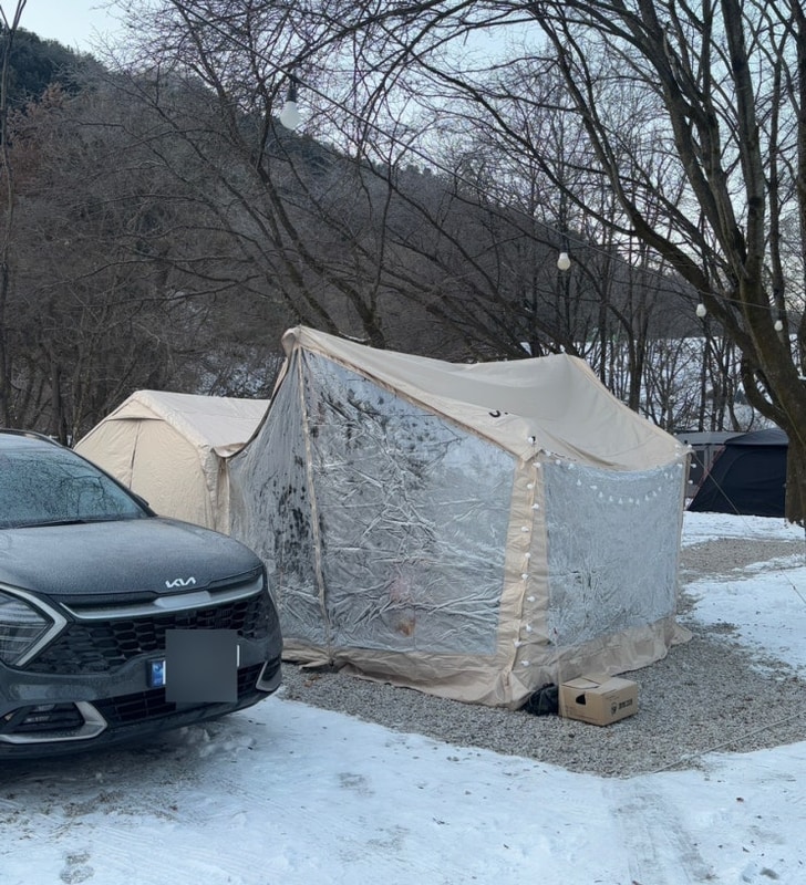 [포천] 딥포레스트캠핑장ㅣ한파에 조용하고 한적한 곳으로...