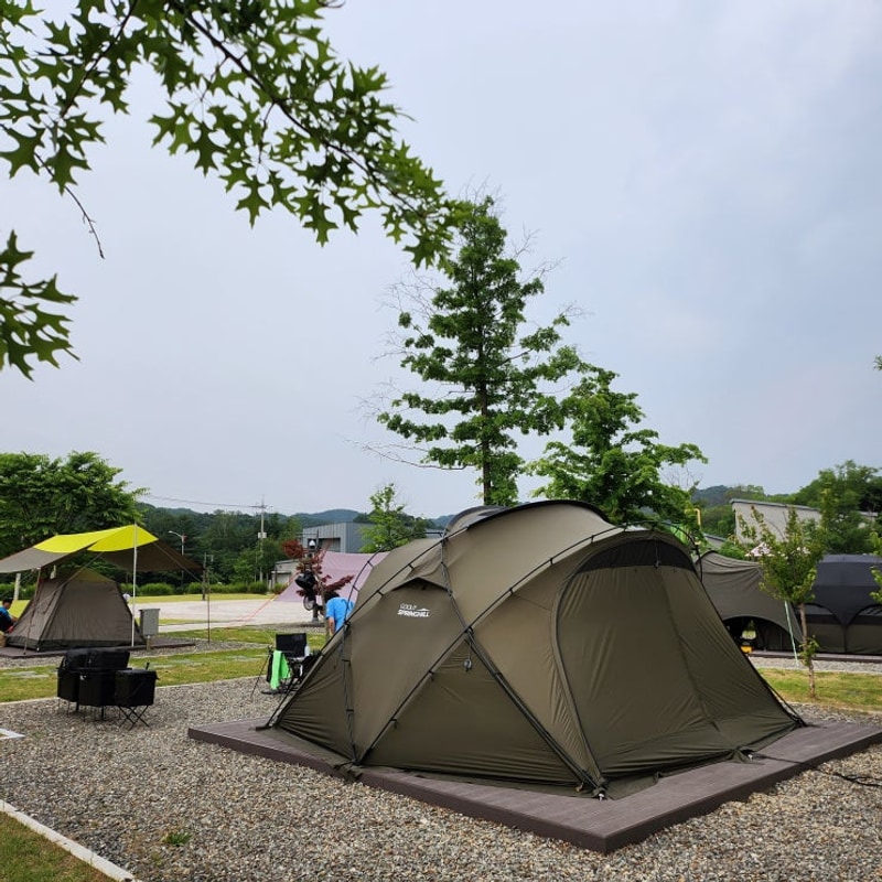 1박2일 연천 세계캠핑체험존 오토캠핑장 [별빛 데크 야영장 6]