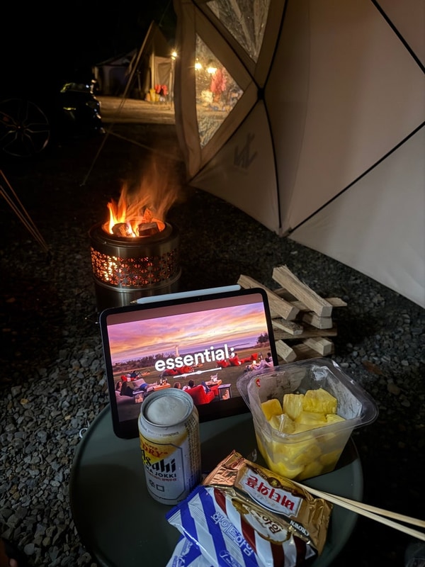 경남 캠핑장 추천 진주 연꽃자리 캠핑타운 단풍 내돈내산...