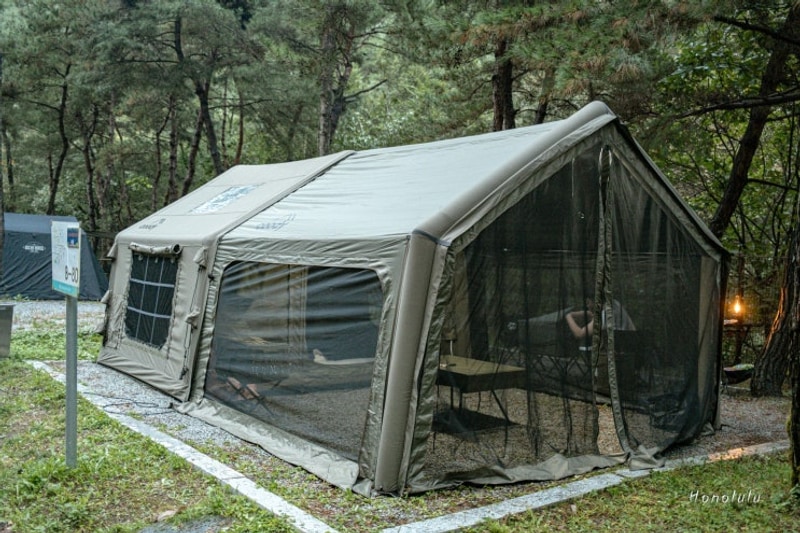 [캠핑일기15] 영주호오토캠핑장 80번 사이트 : 조용한 끝자락...