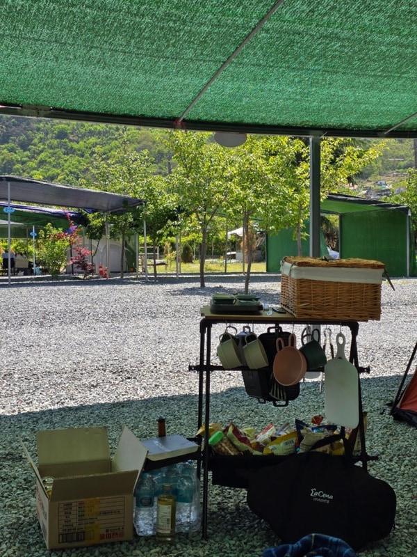 밀양 신상 캠핑장 - 장미길테마야영장 (산뷰, 아이들과 함께...