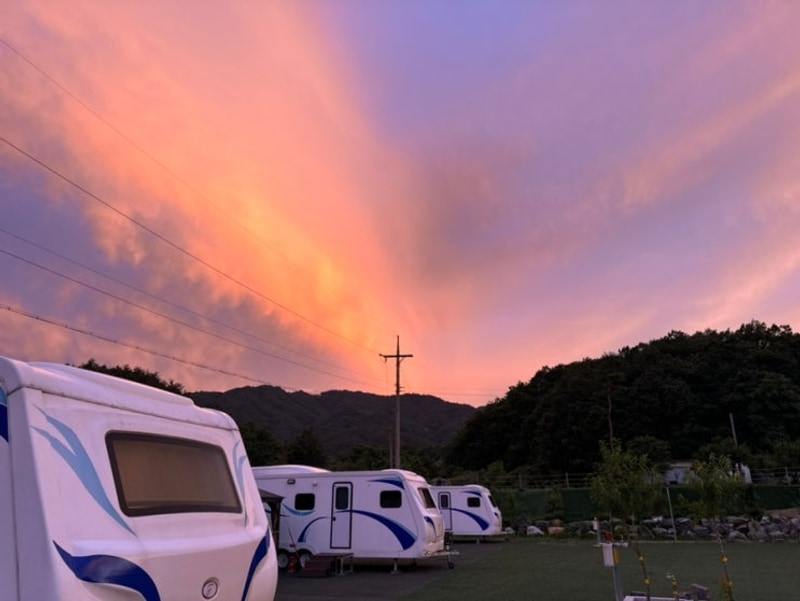 [고성] 카라반, 오토캠핑장 '고성 라벤더 캠핑장'-애견 동반...