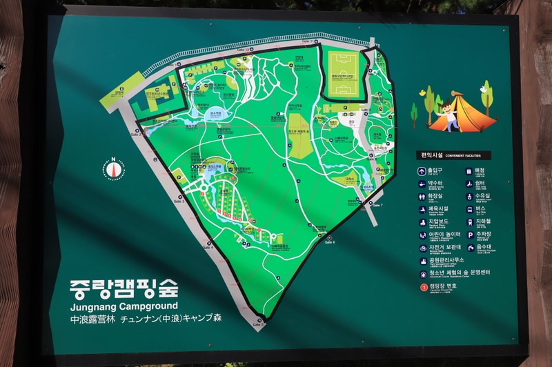 중랑가족캠핑장 배치도 1
