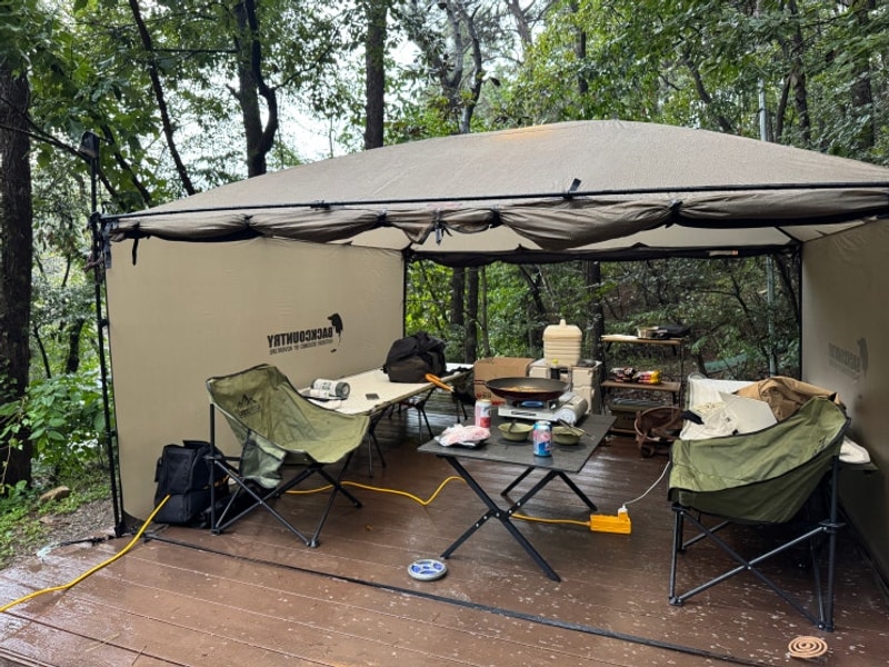 서울 근교 글램핑 안양 병목안 캠핑장 가을 단풍 캠핑 기록