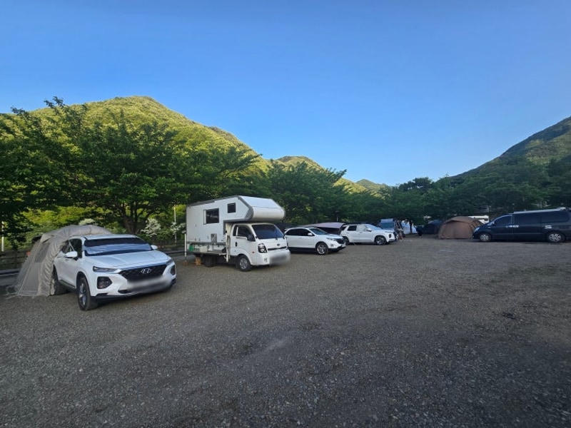 대구 근교 캠핑장 영천 치산 관광지 노지 야영장 카라반,차박...