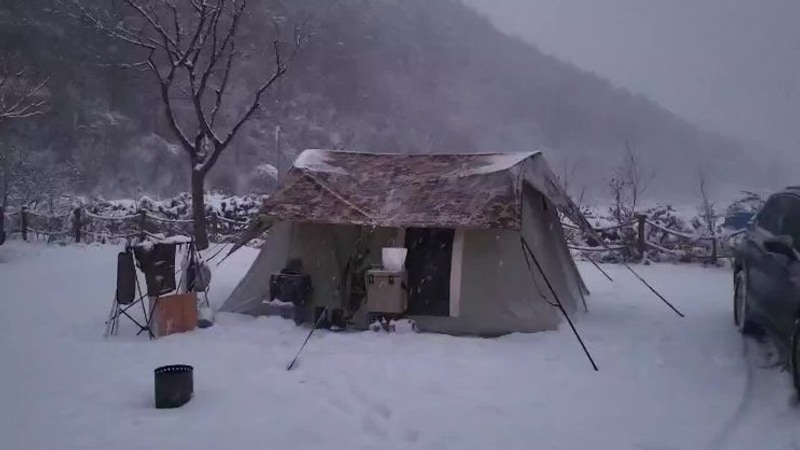 [양평 아우어캄푸스] 눈 펑펑 내리는 날 캠핑
