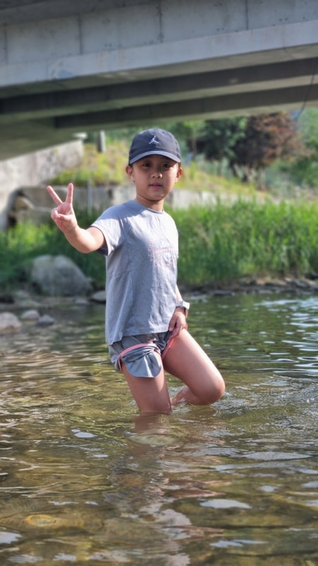 9세 아이와 에트팝 캠핑 : 원주한울오토캠핑장에서 두가족존...