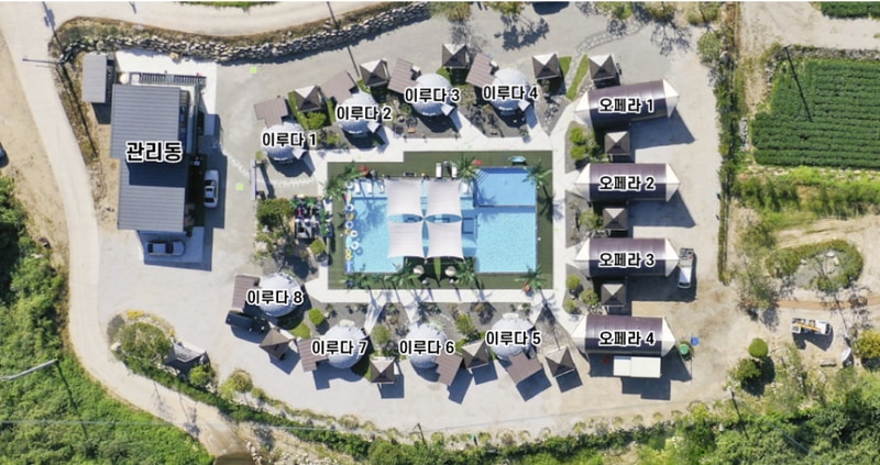 이루다글램핑 배치도 1