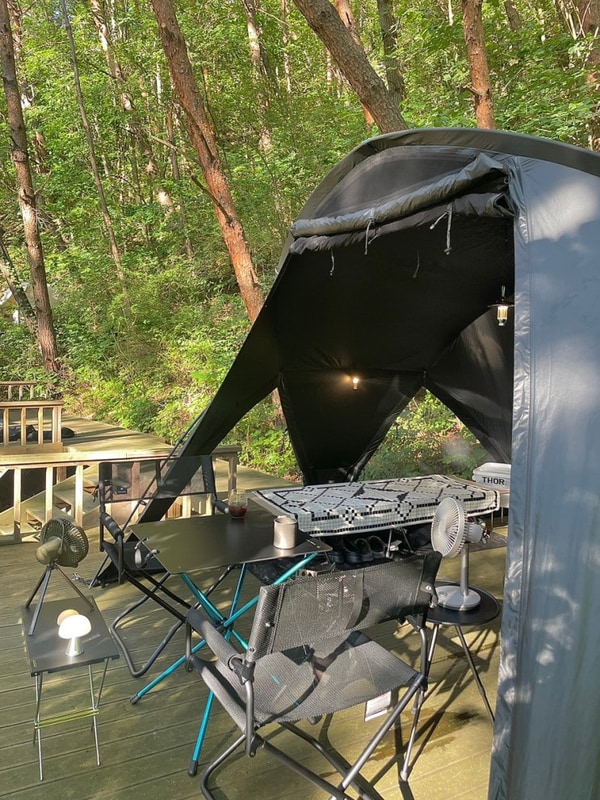 강원도 영월 숲속 법흥계곡캠핑장 영월캠프