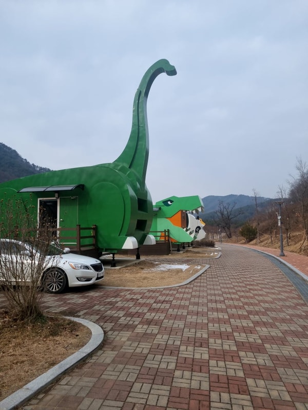 영주 숙소) 영주호 오토캠핑장 동물 카라반