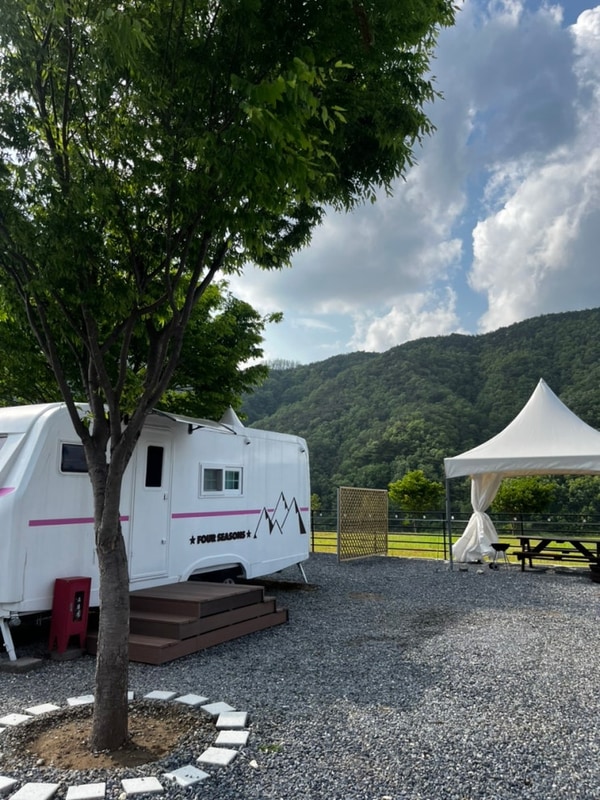 충북 단양 카라반여행 추천 포시즌카라반 후기