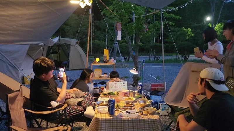 역대 최장거리 캠핑....어른이날<태백호텔 태백눈꽃야영장...