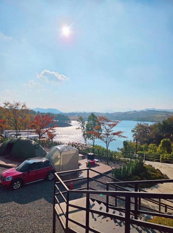 충북제천 청풍호반뷰 캠핑장 레이크힐캠프 레이크존 명당 사이트