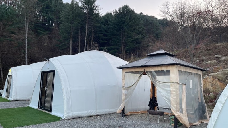 [포천]깔끔하고 사방이 숲으로 쌓여진 글램핑, 캠핑장. 스토리숲.