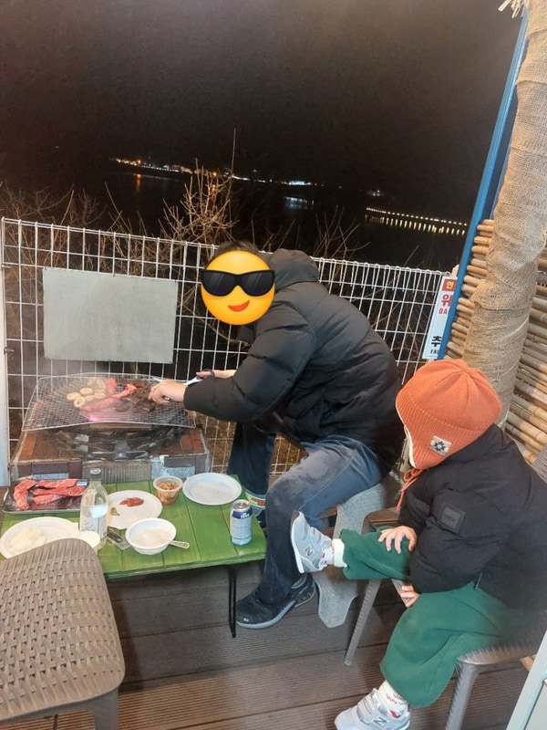 사천 크리스마스 가족여행 호두마루글램핑