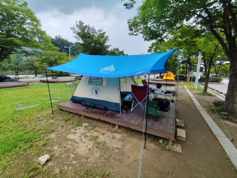 홍천 팔봉산 관광지 야영장