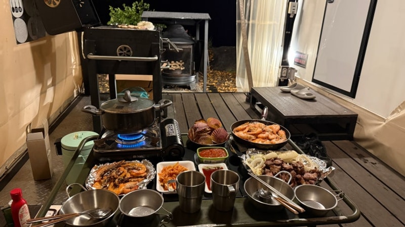 포천] 서울 근교 포천 조용하고 분위기 좋은 스푼글램핑 카라반