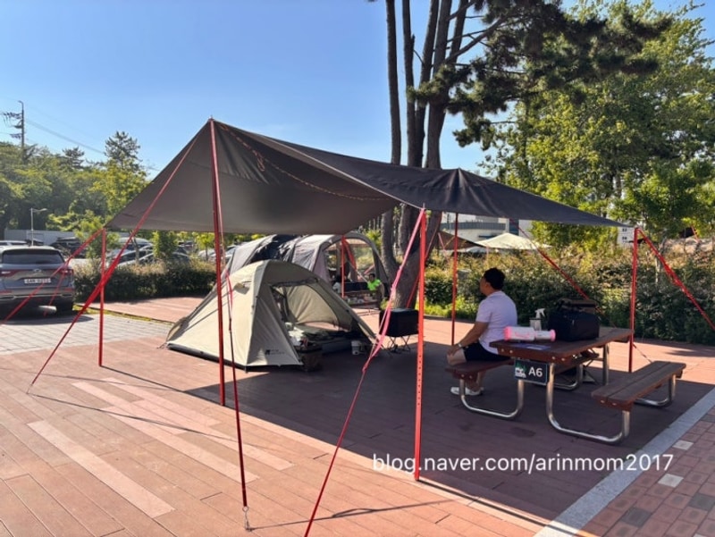 우리 네번째 캠핑 울주해양레포츠센터 야영장 A6