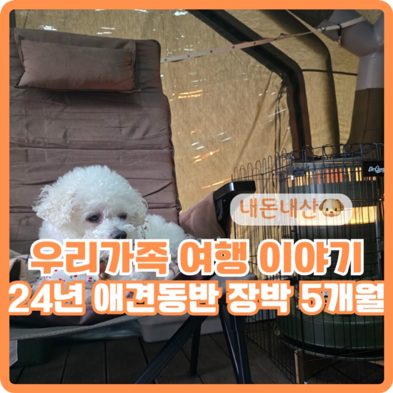 무조건 캠핑 추천! 애견동반 장박 5개월 정원캠핑장 추억(1)