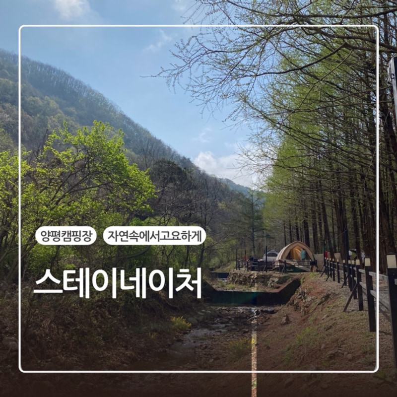 양평 캠핑장 추천! 스테이네이처 루프트탑존 캠핑, 자연 속에서...