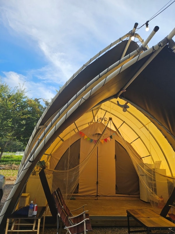 [춘천여행] 재방문한 춘천 글램핑 | 숲속에머물다 후기