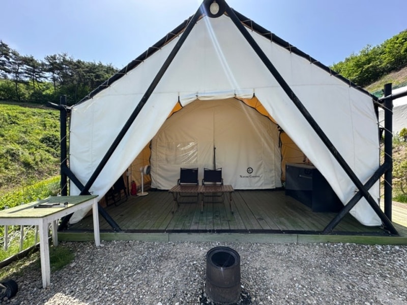 글램핑 청도 저수지앞 애견동반가능 토끼가 있는 소꿉놀이...