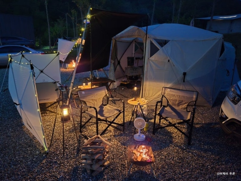 양평캠핑장 추천 수대울캠핑장 넓은사이트 j3번 옥타곤 장단점...