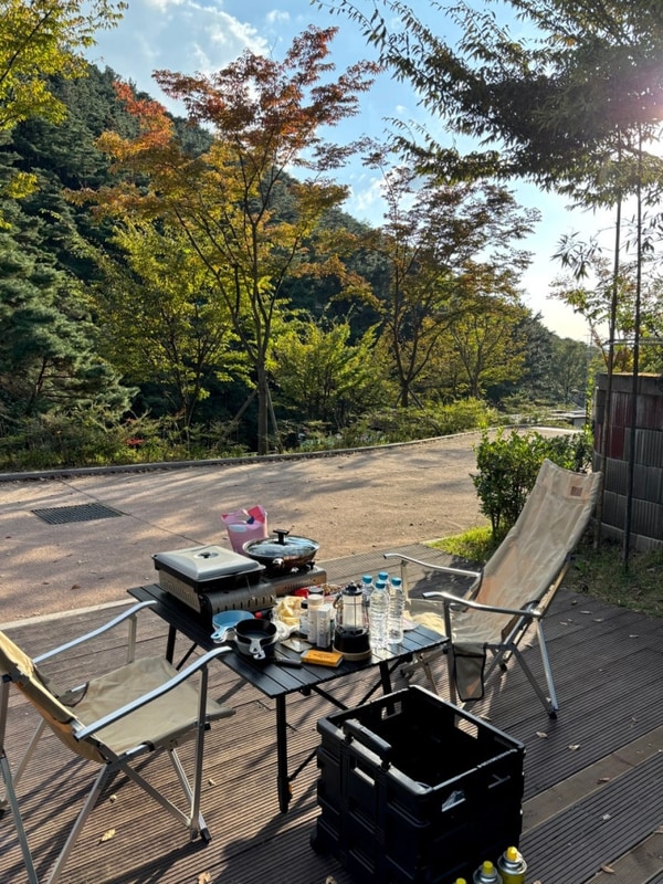 11월 가을 캠핑 | 대구 용암산성오토캠핑장 C1데크...