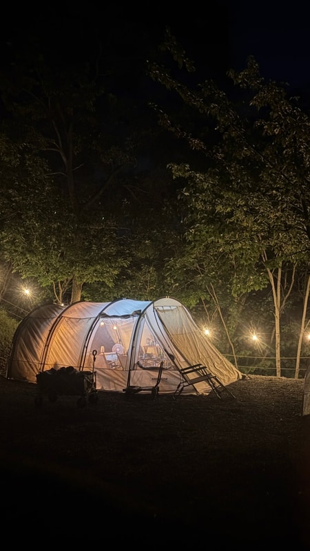 홍천 오도치 캠핑장] 뷰맛집+에어컨+청결+계곡 산책길까지...