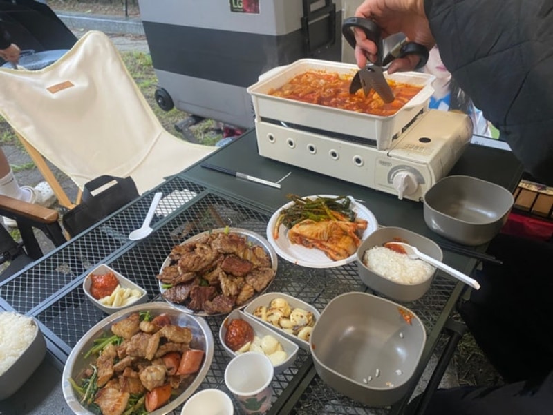 충남 보은: [보은국민여가캠핑장]에서 먹은 음식들!