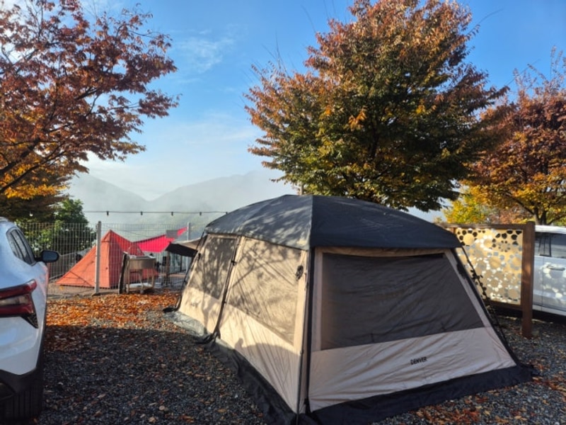 [캠핑기록 4] 얼음골캠핑장, 풍경좋은 밀양 캠핑장 209번...