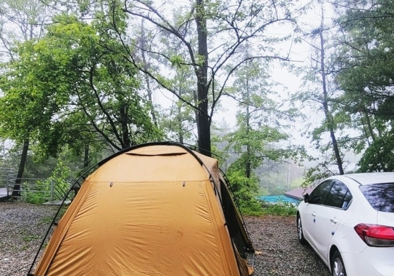 용인 마운틴 캠핑장 S4 사이트 솔캠 솔직 후기